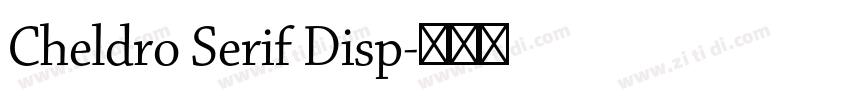 Cheldro Serif Disp字体转换 Cheldro Serif Disp字体转换